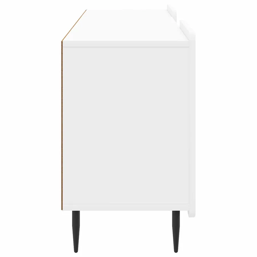 Meuble TV Blanc brillant 150 x 31 x 52 cm Bois d'ingénierie - 7