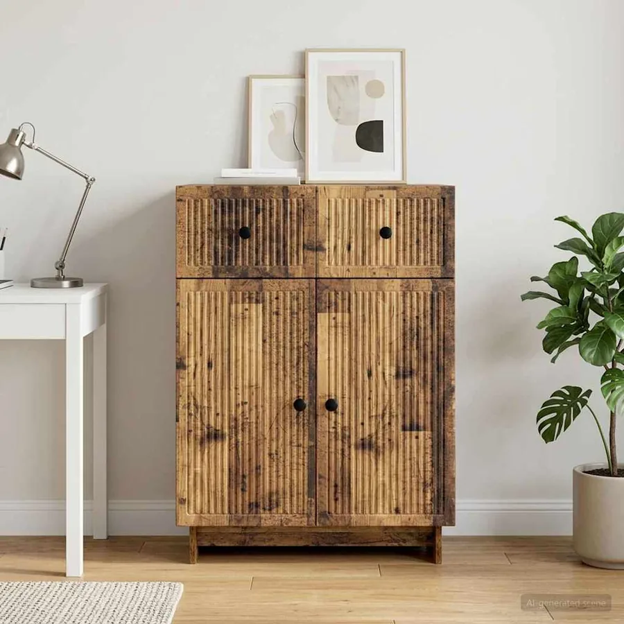Buffet Bois ancien 66 x 34,5 x 90 cm Bois d'ingénierie