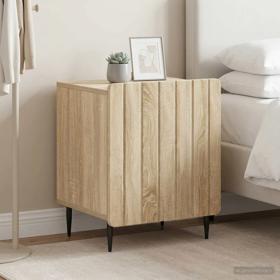 Cabinet de chevet 2 pcs Chêne Sonoma 43 x 34,5 x 52 cm - 4