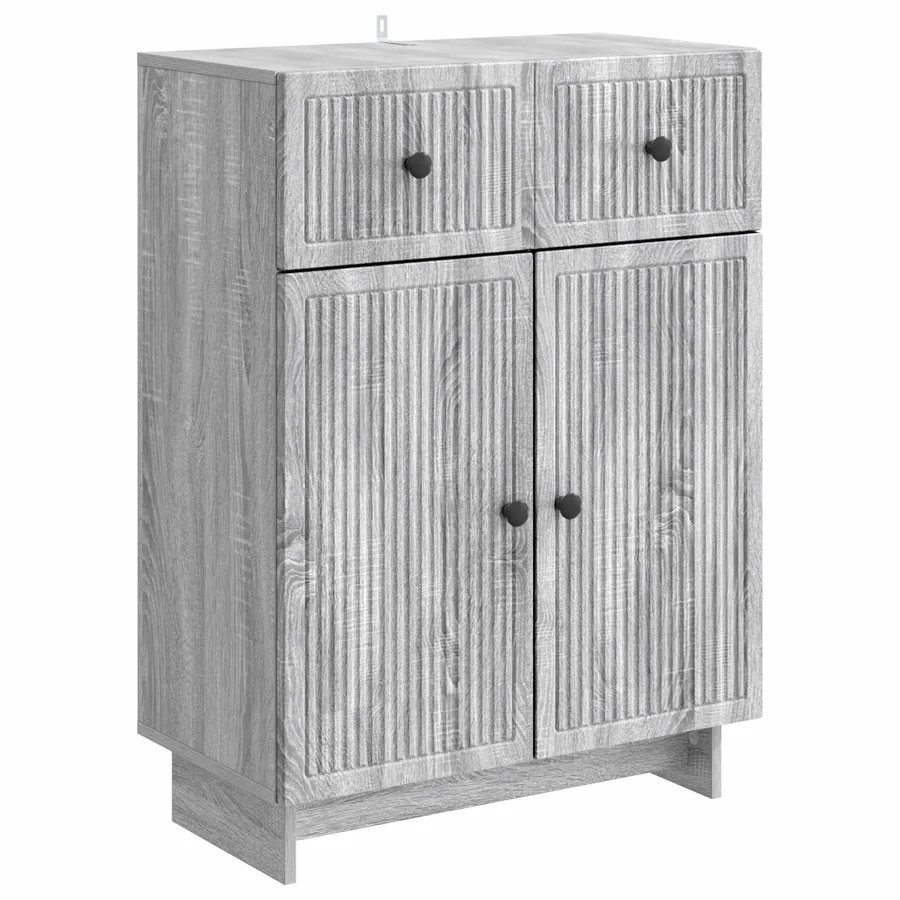 Buffet Sonoma gris 66 x 34,5 x 90 cm Bois d'ingénierie - 2