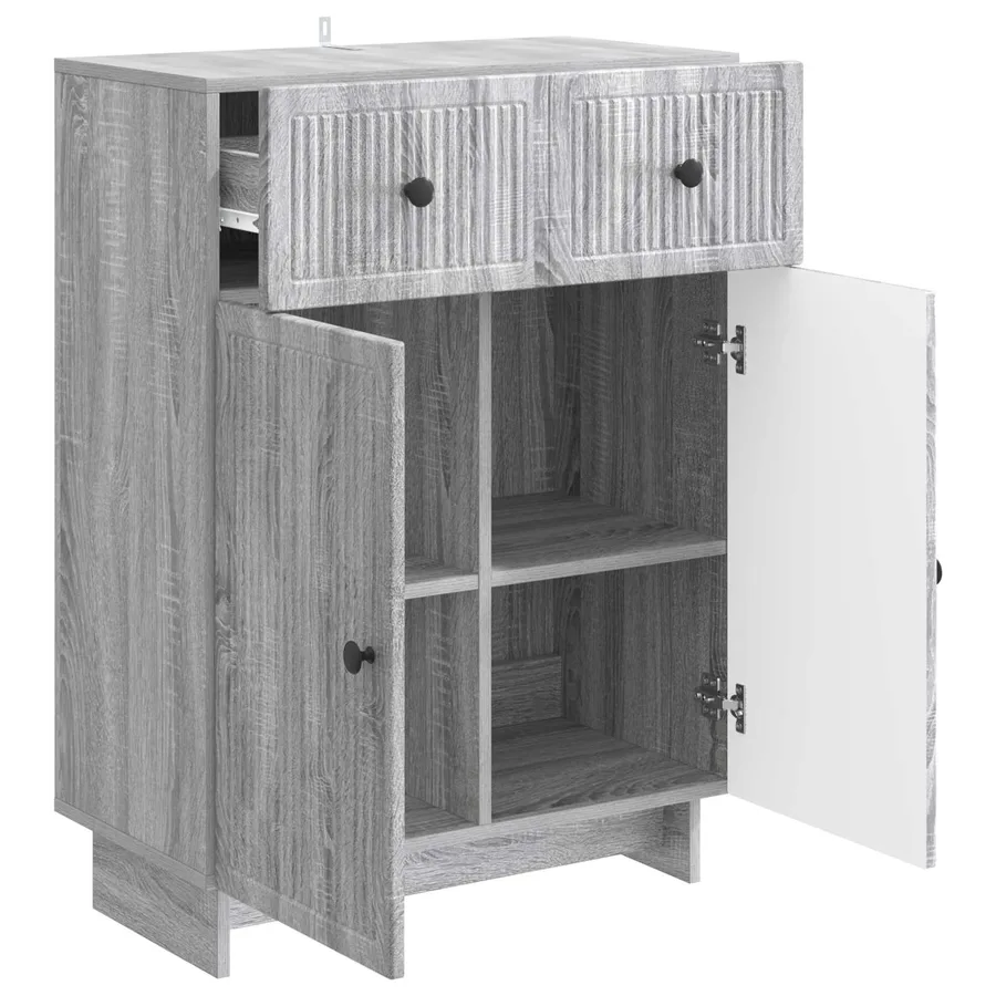 Buffet Sonoma gris 66 x 34,5 x 90 cm Bois d'ingénierie - 5