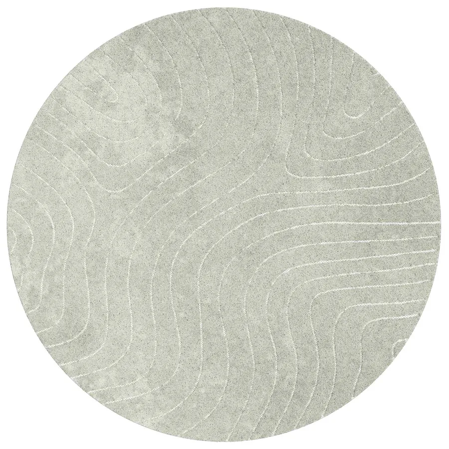 Tapis de surface Rond PALMERAS Vert Ø 160 CM Polyester - 2