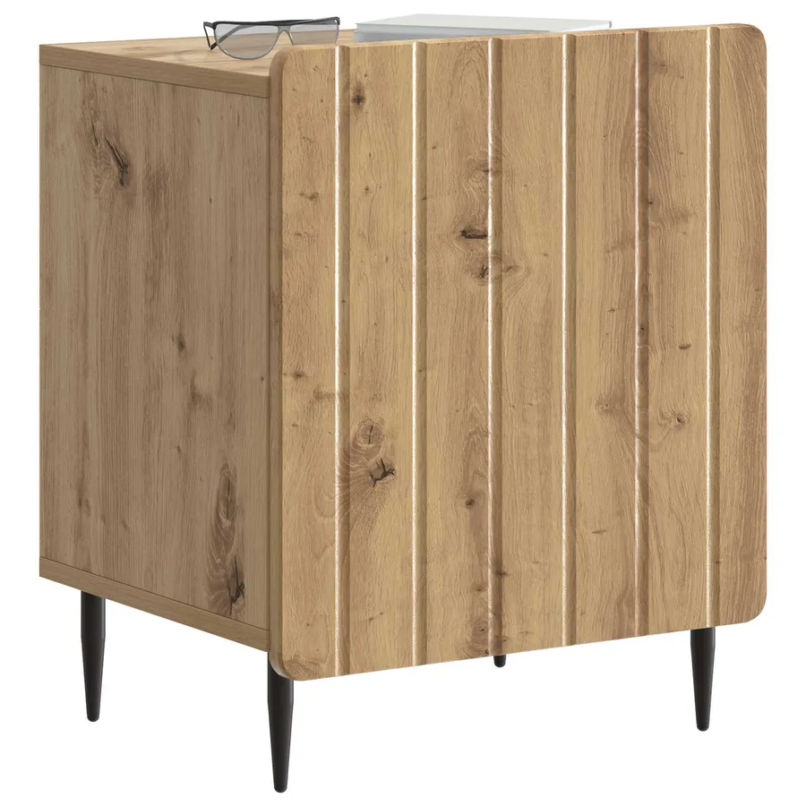 Cabinet de chevet 2 pc Chêne artisanal 43 x 34,5 x 52 cm - 3