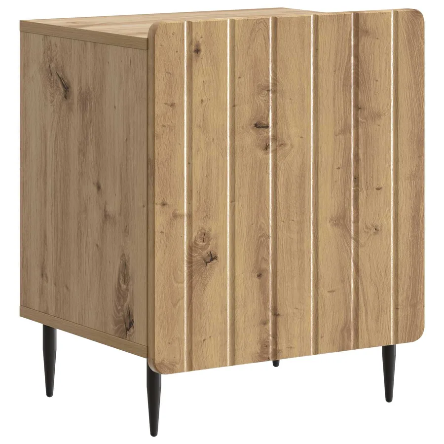 Cabinet de chevet 2 pc Chêne artisanal 43 x 34,5 x 52 cm - 5