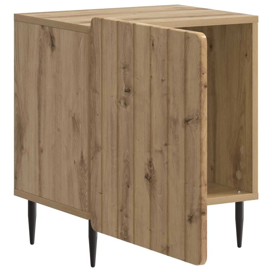 Cabinet de chevet 2 pc Chêne artisanal 43 x 34,5 x 52 cm - 6