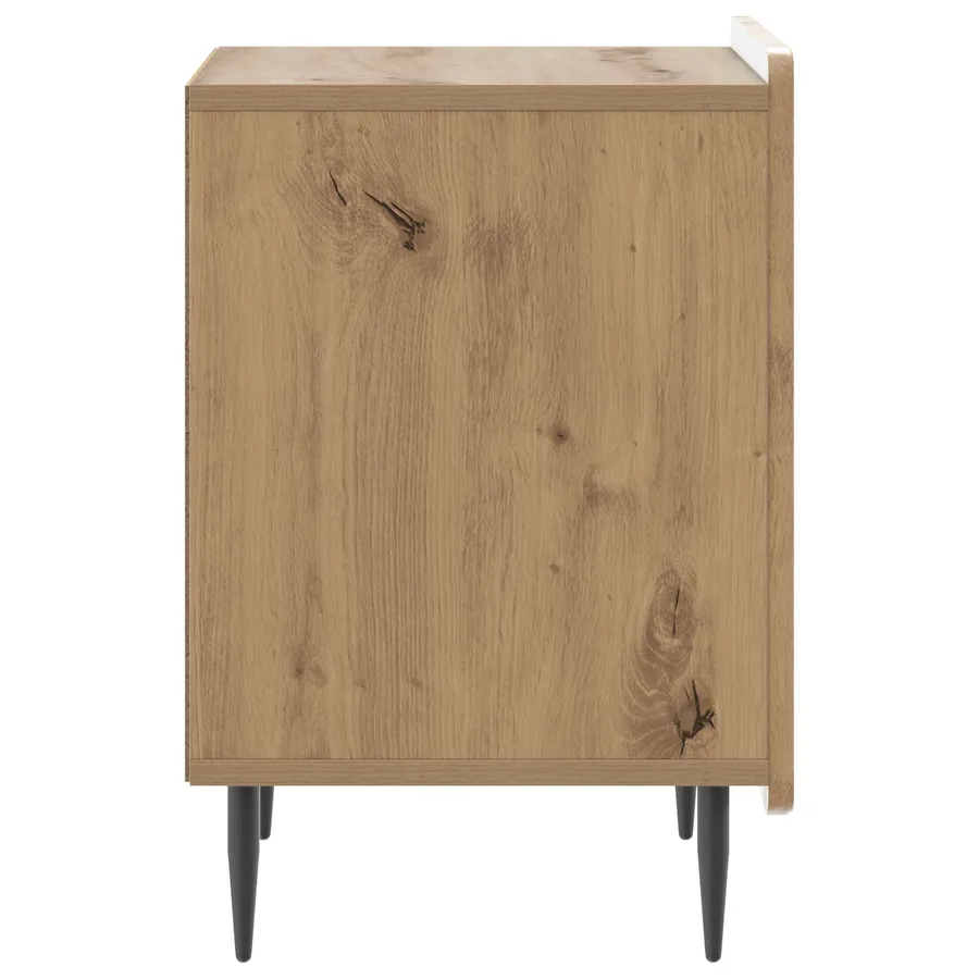 Cabinet de chevet 2 pc Chêne artisanal 43 x 34,5 x 52 cm - 7
