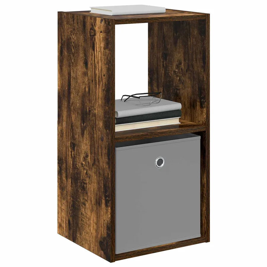 Table de chevet avec tiroir 2 pcs Chêne fumé 35 x 32 x 68,5 cm - 3