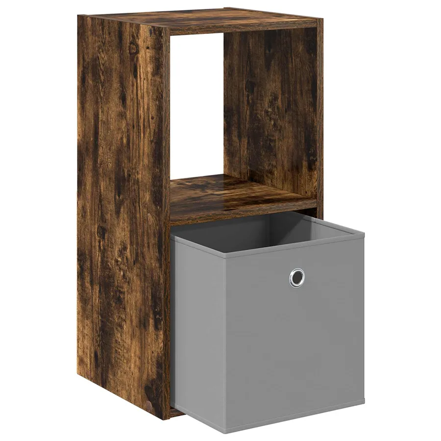 Table de chevet avec tiroir 2 pcs Chêne fumé 35 x 32 x 68,5 cm - 5