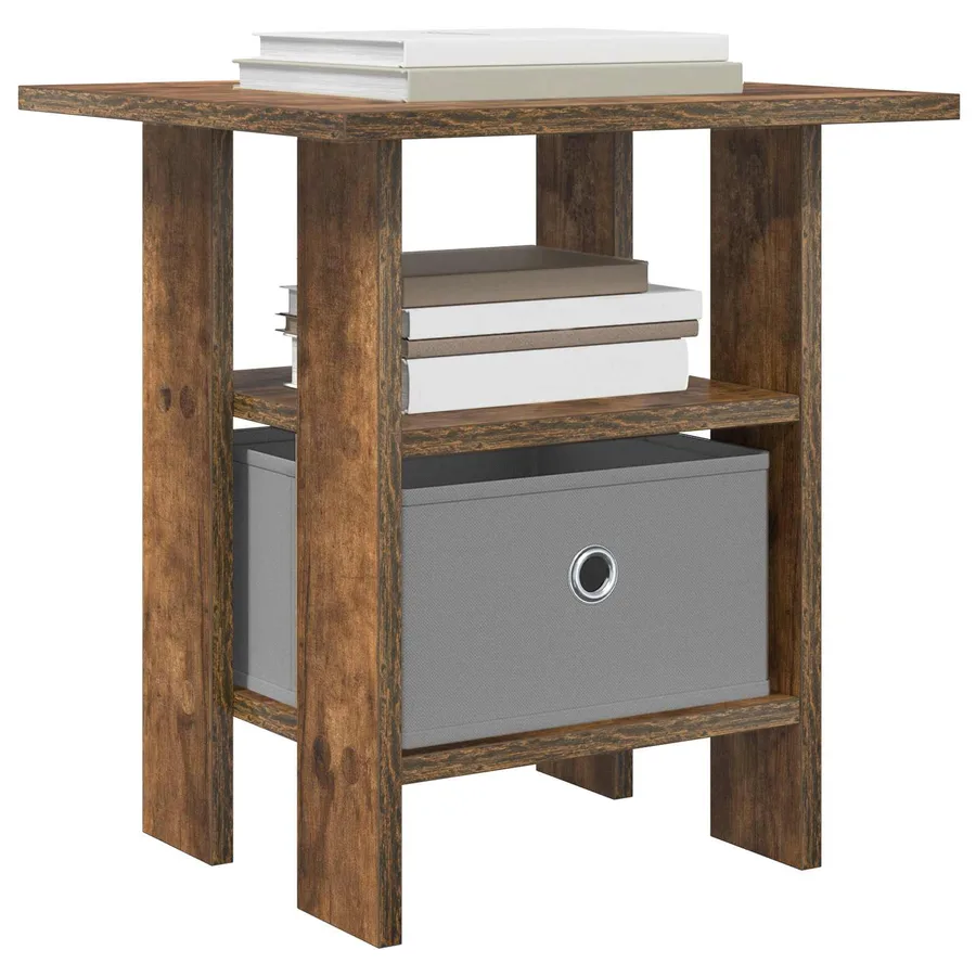 Table de chevet avec tiroir 2 pcs Chêne fumé 41 x 40 x 45 cm - 3