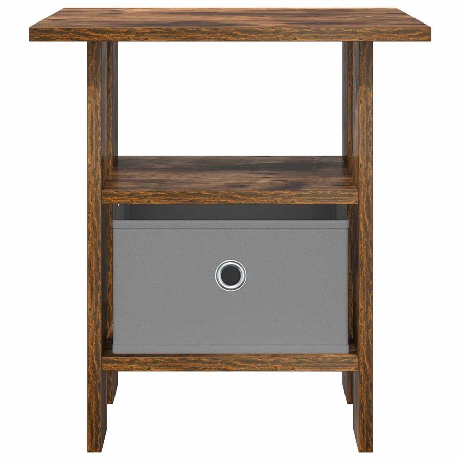Table de chevet avec tiroir 2 pcs Chêne fumé 41 x 40 x 45 cm - 6