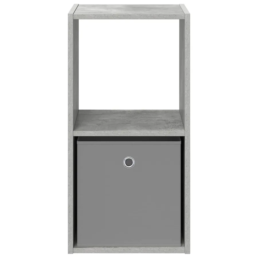 Table de chevet avec tiroir 2 pcs Gris béton 35 x 32 x 68,5 cm - 6