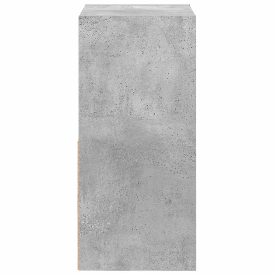 Table de chevet avec tiroir 2 pcs Gris béton 35 x 32 x 68,5 cm - 7