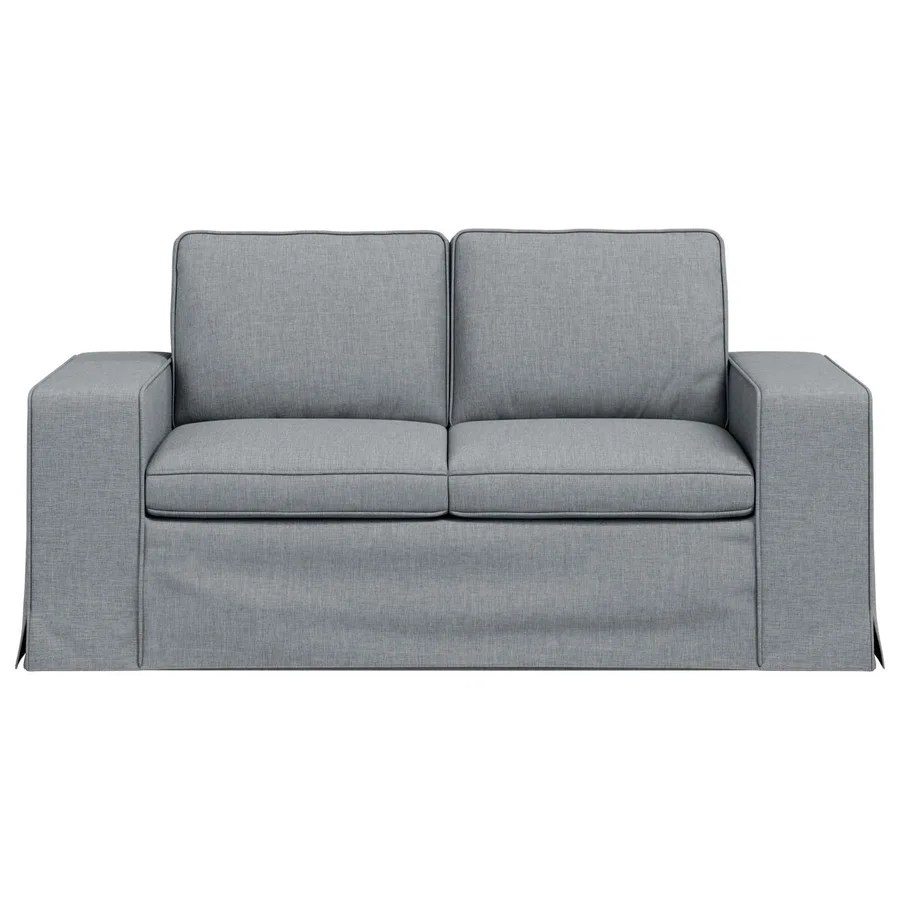 Canapé Gris clair 162 x 80 x 82 cm tissu - 4