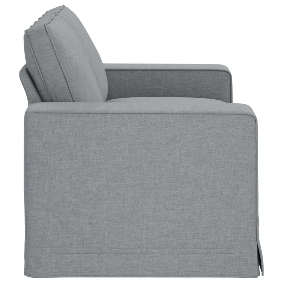 Canapé Gris clair 162 x 80 x 82 cm tissu - 5