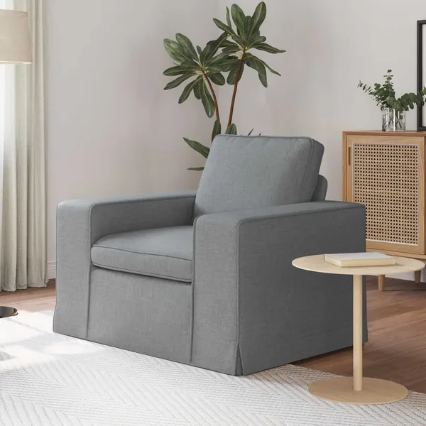 Canapé Gris clair 103 x 80 x 82 cm tissu