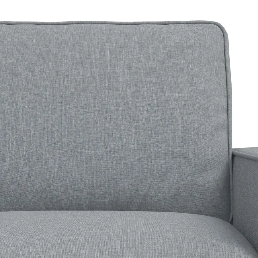 Ensemble de Canapés 2 pcs Gris clair 162 x 80 x 82 cm tissu - 6