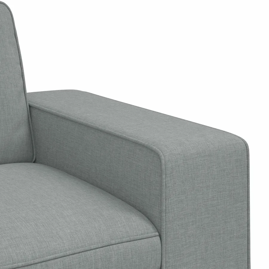 Ensemble de Canapés 2 pcs Gris clair 162 x 80 x 82 cm tissu - 7