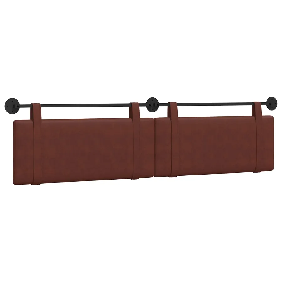 Tête de lit suspendue Brun Brillant PU antique - 2