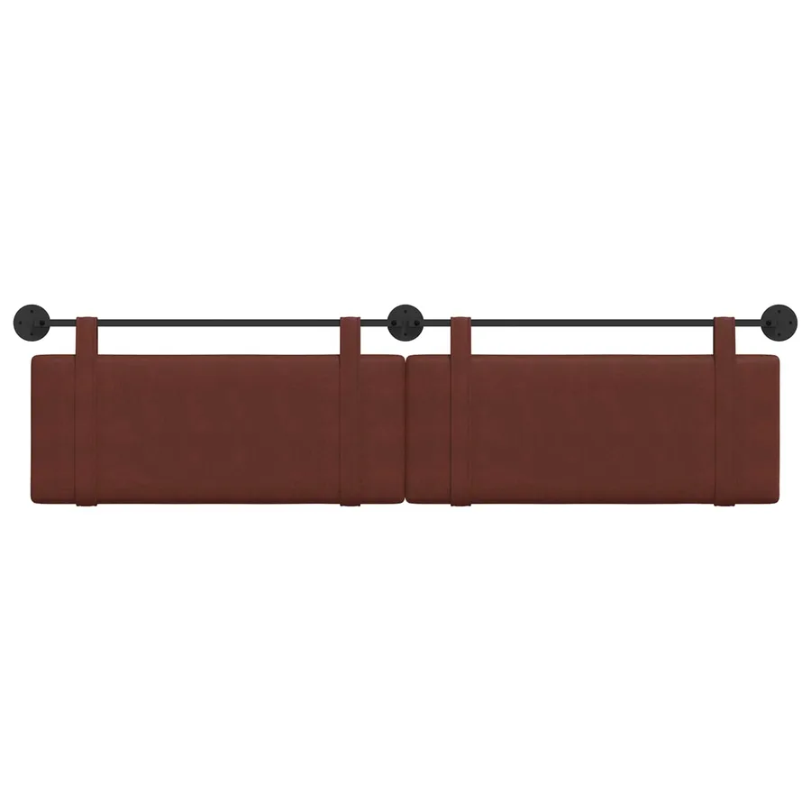 Tête de lit suspendue Brun Brillant PU antique - 5