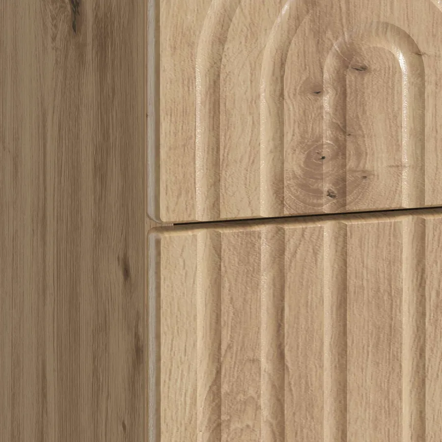 Cabinet de chevet 2 pc Chêne artisanal 43 x 34,5 x 48 cm - 10