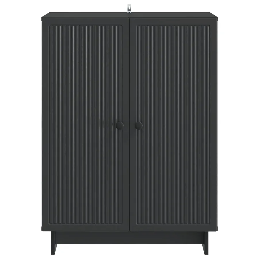 Buffet Noir 66 x 34,5 x 90 cm Bois d'ingénierie - 6