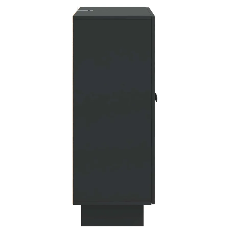 Buffet Noir 66 x 34,5 x 90 cm Bois d'ingénierie - 7