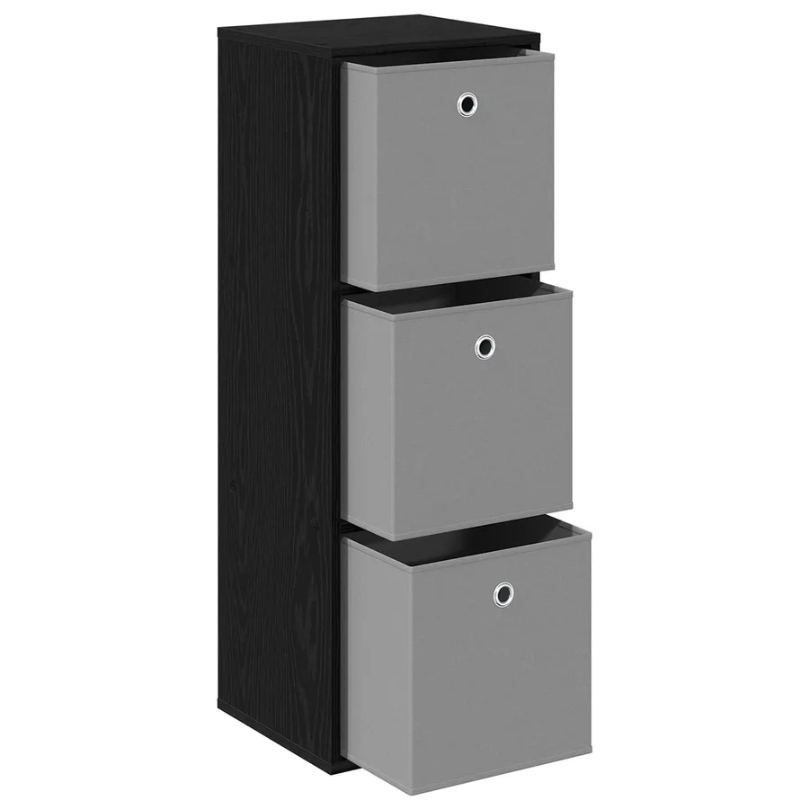 Buffet avec tiroir Chêne noir 35 x 32 x 99,5 cm - 4