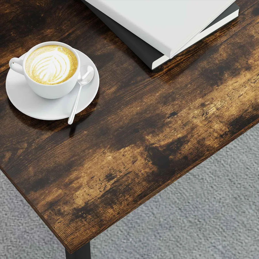 Table basse Chêne Fumé 100 x 50 x 45 cm Bois d'ingénierie - 4