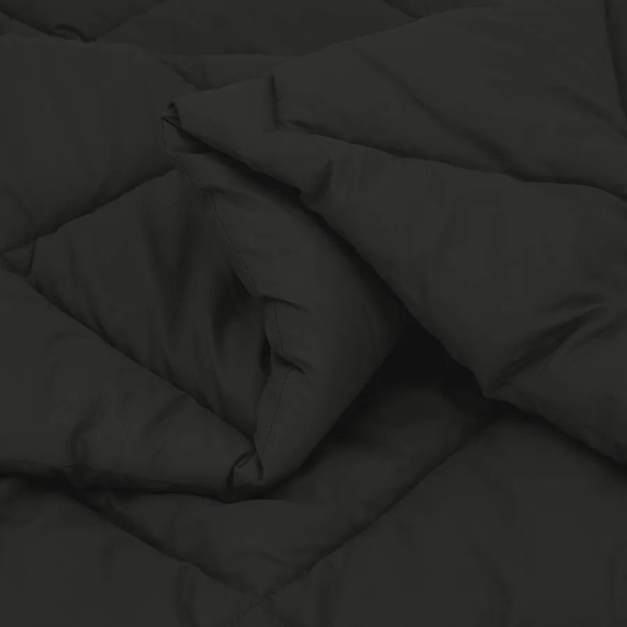 Duvet d'hiver Noir 155 x 220 cm Microfibre - 5