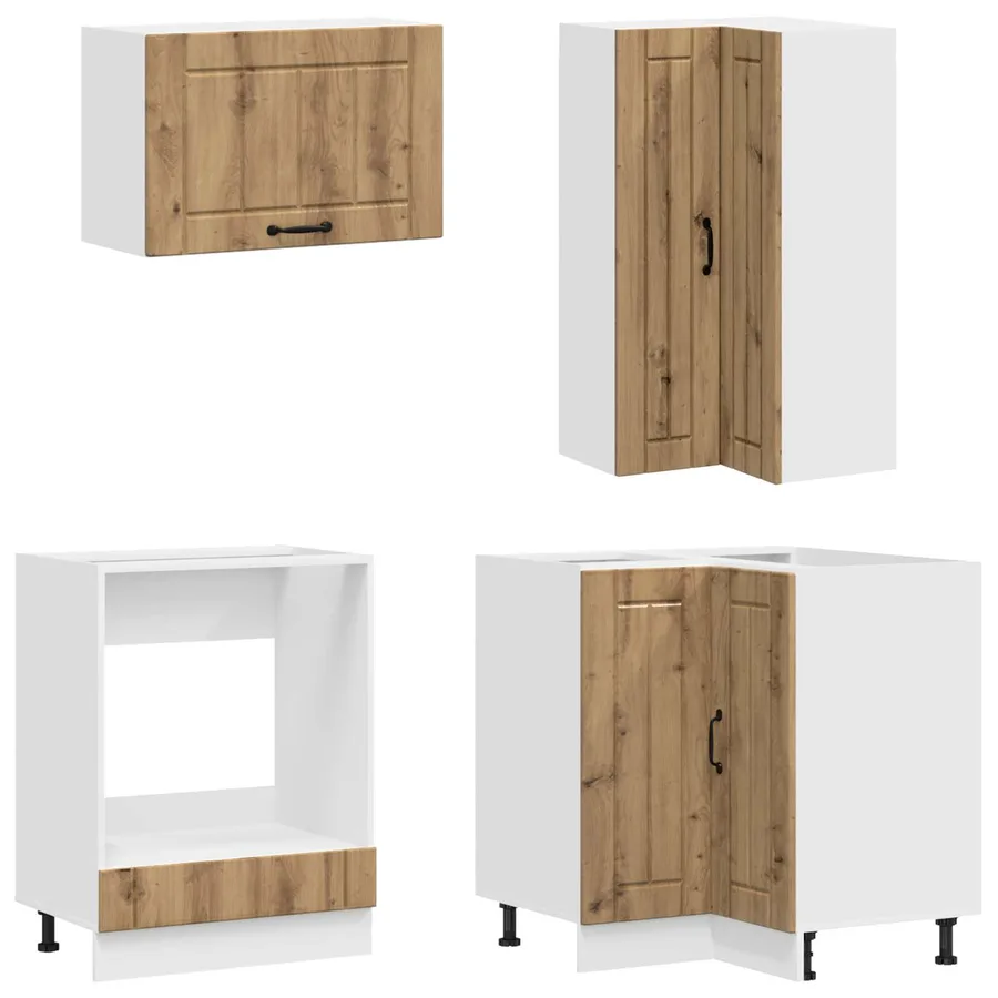 Unité de cuisine LUCCA 8 pcs Chêne artisanal Bois d'ingénierie - 4