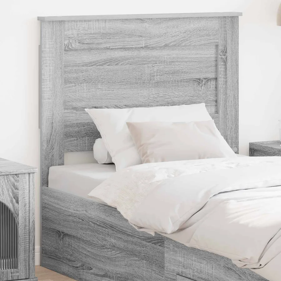 Tête de lit Gris Sonoma 75 cm Bois d'ingénierie