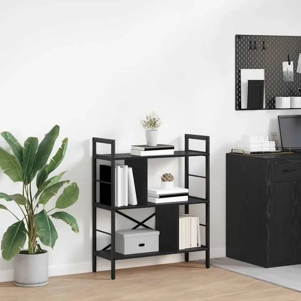 Étagère Chêne noir 75 x 30 x 91 cm Bois d'ingénierie