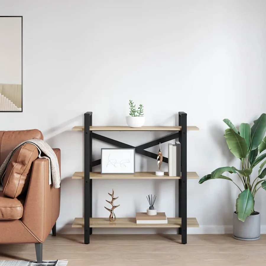 Étagère Chêne Sonoma 100 x 33,5 x 102 cm Bois d'ingénierie - 4