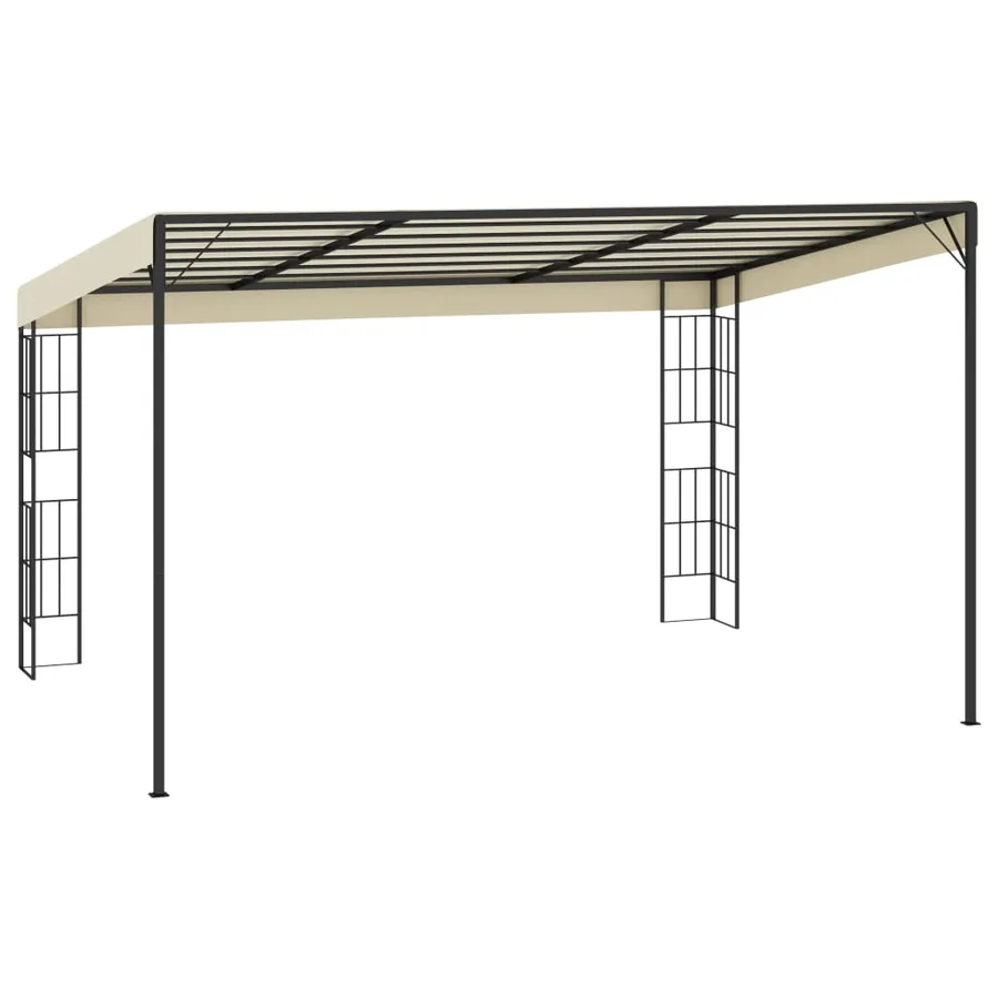 Belvédère mural 3x4 m Crème Tissu - 4