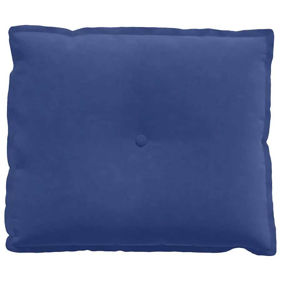 Coussin de Dos Bleu police 60 x 50 cm Tissu en velours côtelé - 5