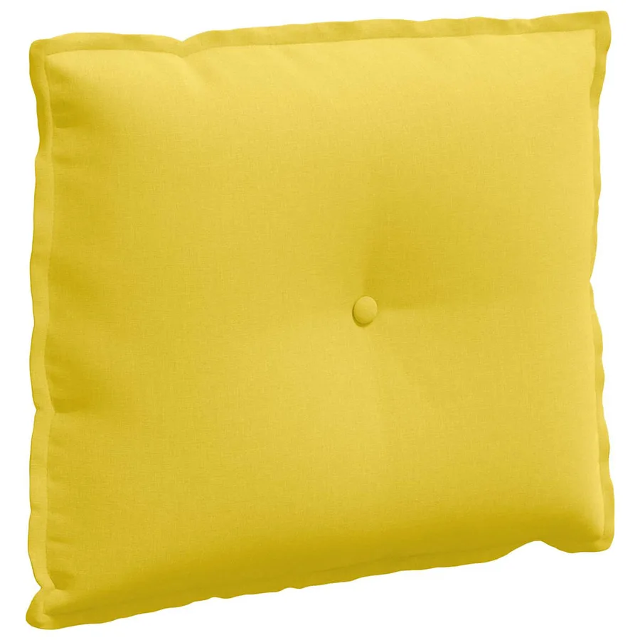 Coussin de Dos Jaune clair 60 x 19 x 50 cm tissu - 2