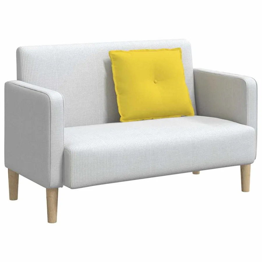 Coussin de Dos Jaune clair 60 x 19 x 50 cm tissu - 3