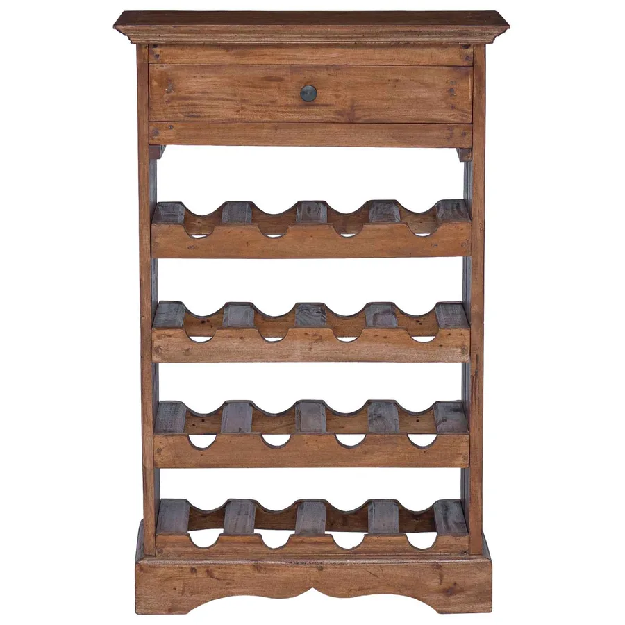 Étagère à vin 55 x 23 x 85 cm Bois de Mahogany Massif - 5