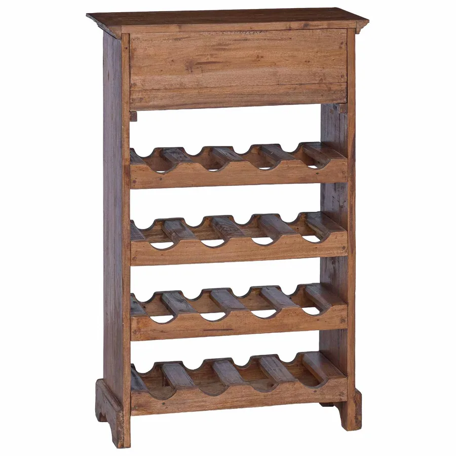 Étagère à vin 55 x 23 x 85 cm Bois de Mahogany Massif - 7