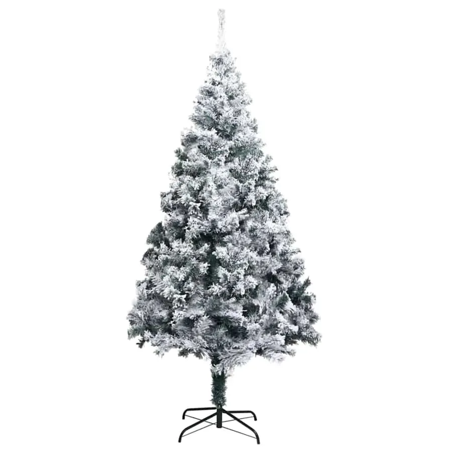Sapin de Noël artificiel Blanc 180 cm PVC, Acier et Plastique - 3