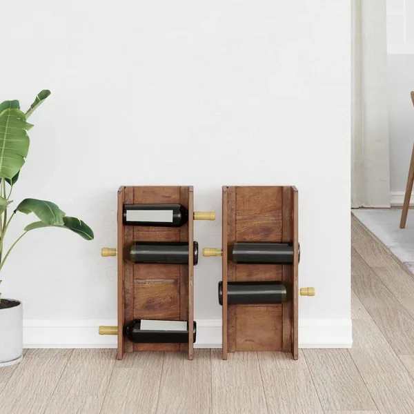 Étagère Marron 24 x 13 x 54 cm Bois de Mahogany Massif