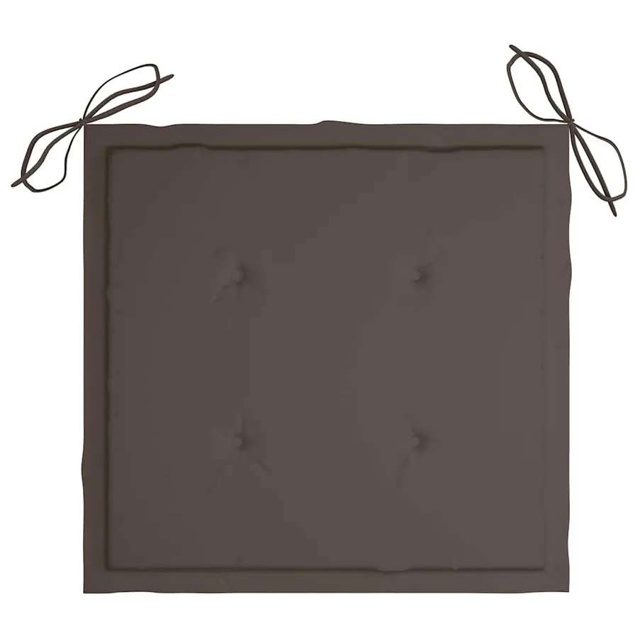 Coussins de chaise jardin lot de 4 taupe 40x40x4cm tissu oxford - 4