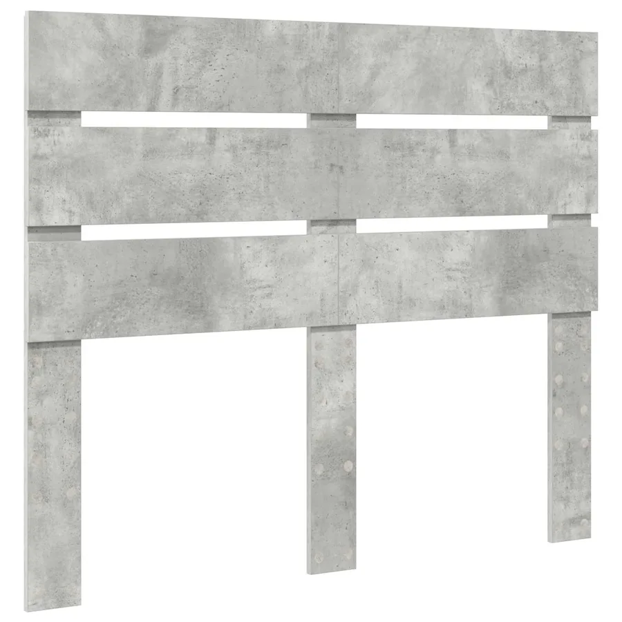 Cadre de lit Gris Béton 135 x 190 cm Bois de pin massif - 6