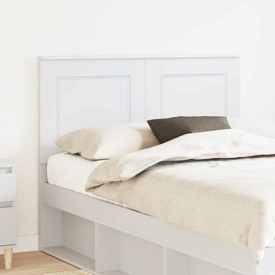 Tête de lit Blanc 100 cm Bois d’ingénierie