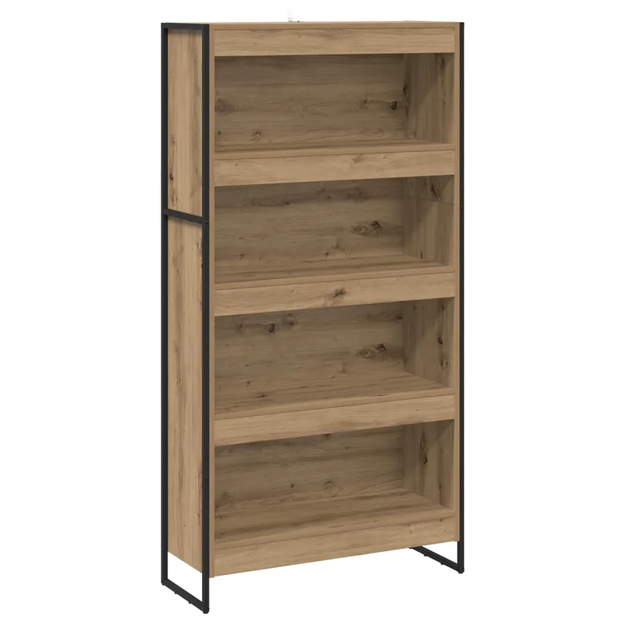 Bibliothèque 80 x 30 x 155 cm Bois d'ingénierie Chêne artisan - 2