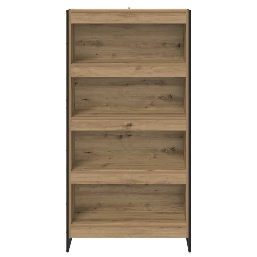 Bibliothèque 80 x 30 x 155 cm Bois d'ingénierie Chêne artisan - 5