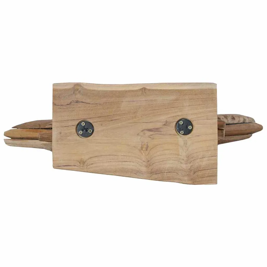 Étoile de Noël Marron 59,5 x 18 x 74 cm Bois de teck massif - 10