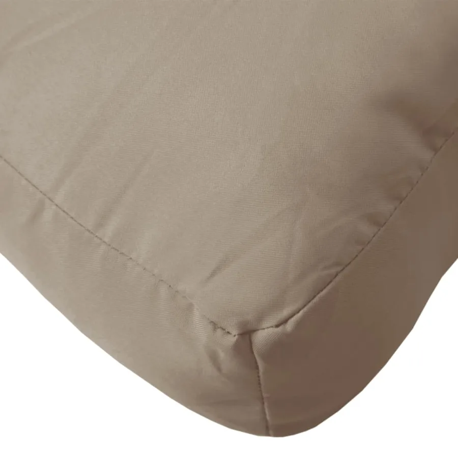 Coussin de palette taupe 50x50x12 cm tissu - 7