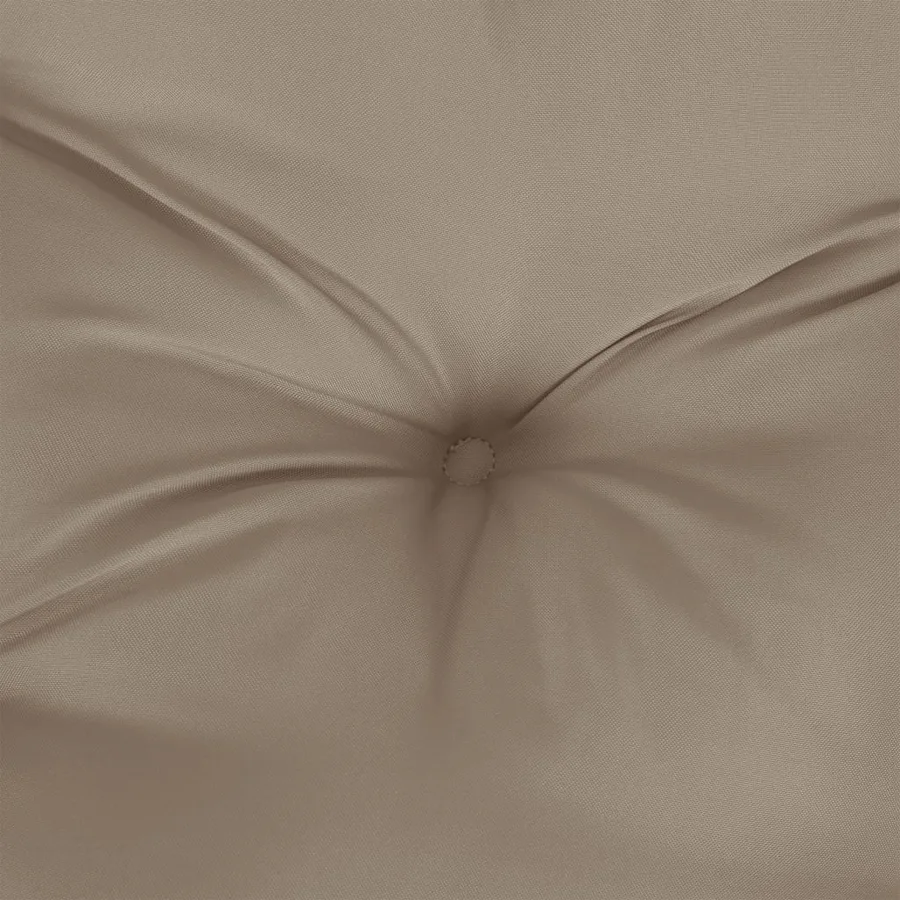 Coussin de palette taupe 50x50x12 cm tissu - 8