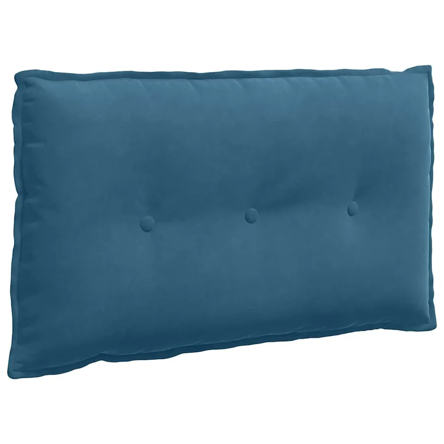 Coussin de Dos Bleu 80 x 50 cm Tissu en velours côtelé - 2